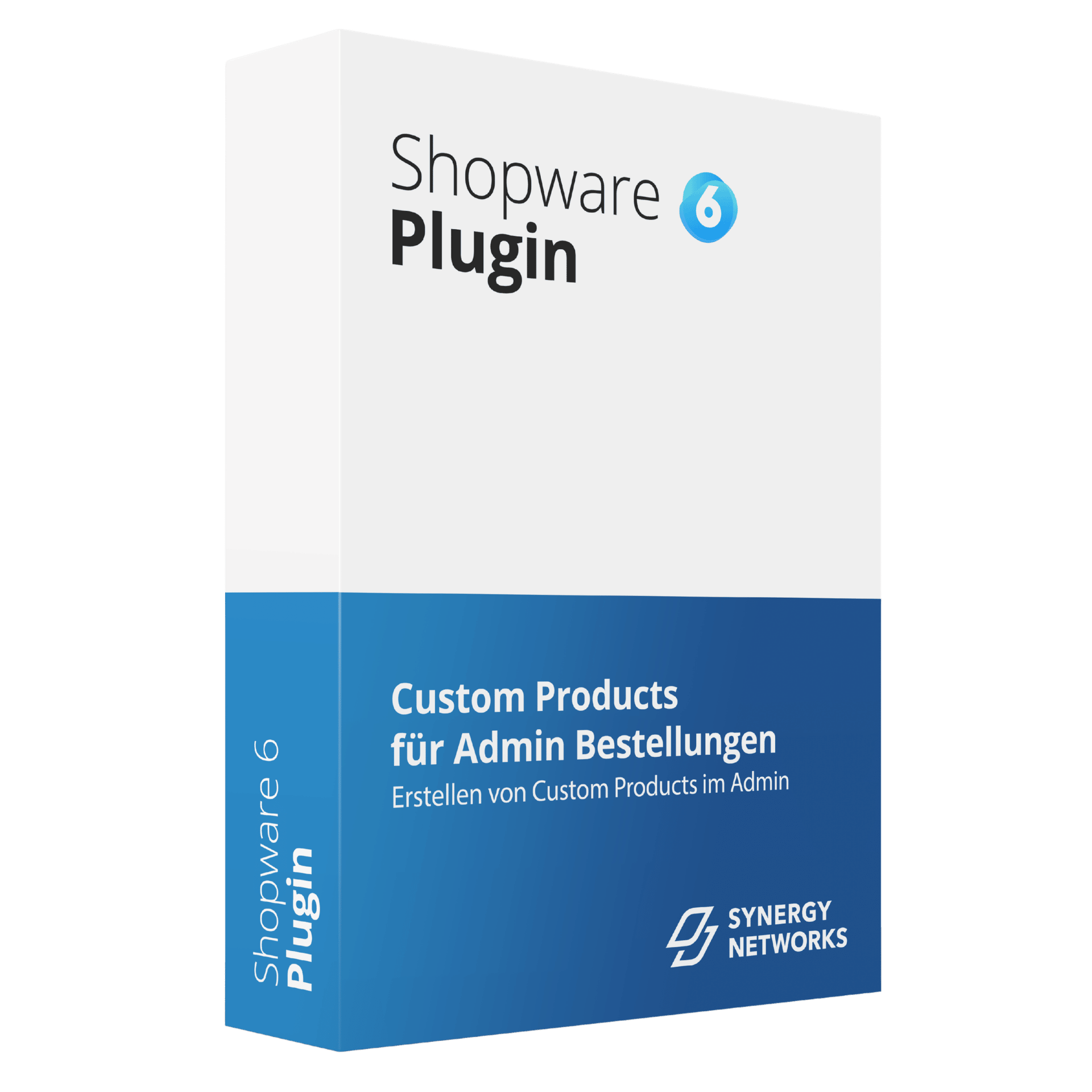 Produktbox der Shopware-6-Erweiterung Custom Products für Admin Bestellungen von SYNERGY NETWORKS